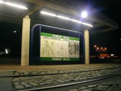 Green Line platform at Forest Hills station